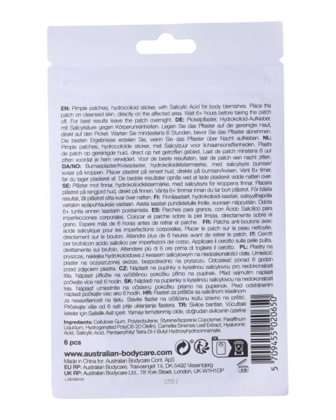 Australian Bodycare Pimple Patches – Bumseplastre Til Ryg Og Bryst