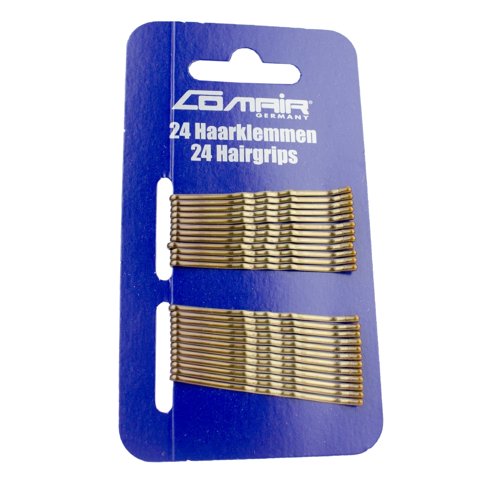 Comair Hårnåle 754000 Brun Rillede 24 Stk Apparel & Accessories Clothing Hair Pins Claws Clips Beautycos