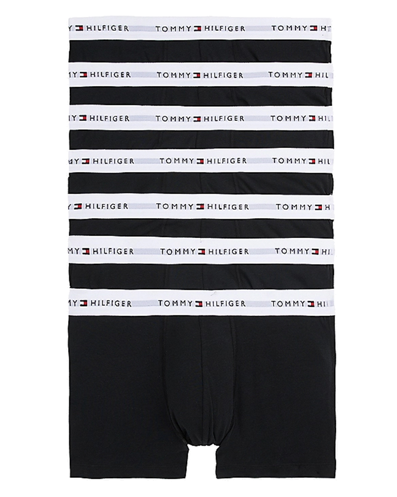 Tommy Hilfiger Signature Cotton Essentials Trunks 7-Pack Str Xxl 5 Stk Apparel & Accessories Clothing Underwear Socks Beautycos