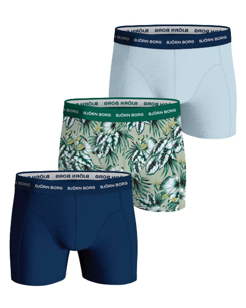 Björn Borg Cotton Stretch Shorts 3-Pack Str XL 3 Stk Apparel & Accessories Clothing Underwear Socks Beautycos