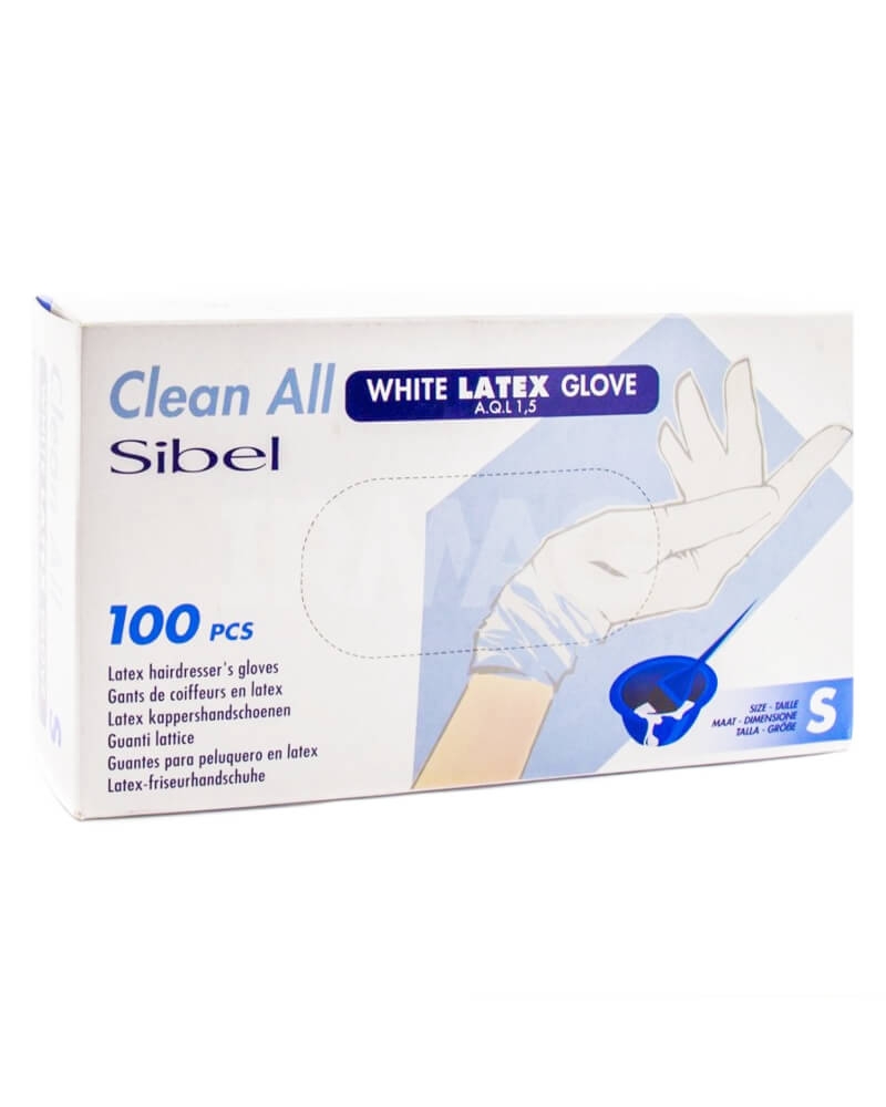 Sibel Hvide Latex Handsker Small Ref P000257 Health & Beauty Personal Care Hair Coloring Accessories Beautycos