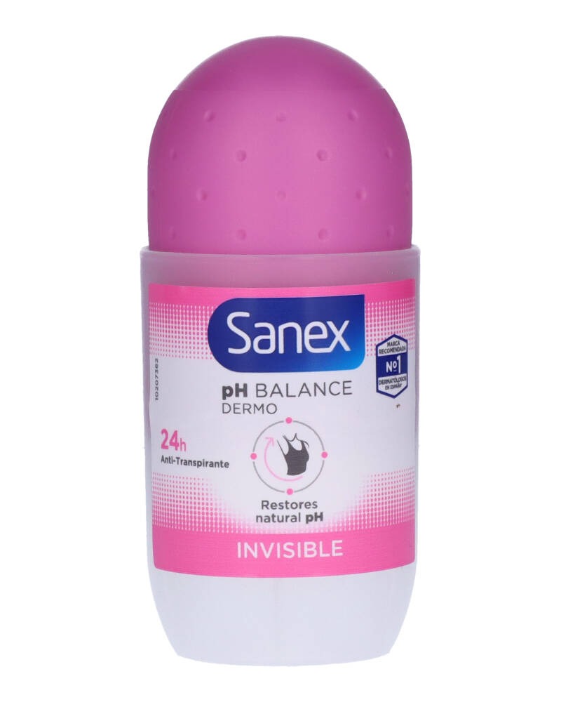 Sanex Ph Balance Dermo Invisible 24H 50 ML Health & Beauty Personal Care Deodorant Anti-Perspirant Beautycos