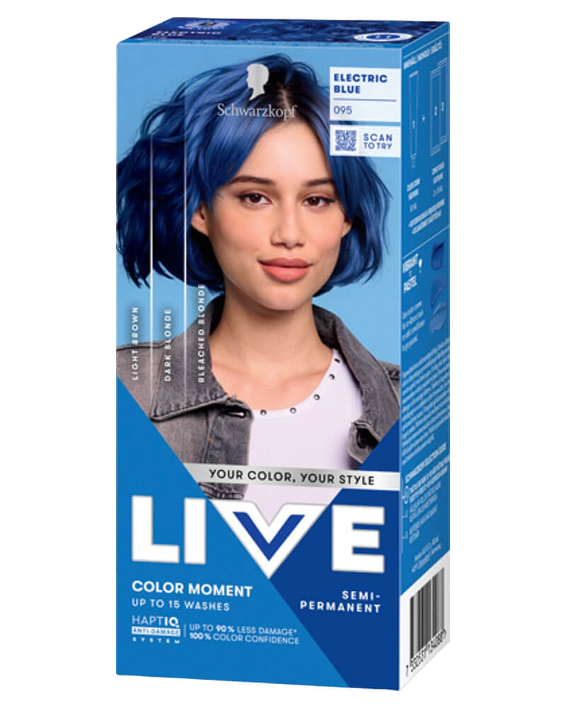 Schwarzkopf Live Color Moment 95 Electric Blue 50 ML Health & Beauty Personal Care Hair Beautycos