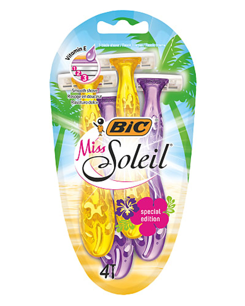 Bic Miss Soleil Special Edition 4 Stk Health & Beauty Personal Care Shaving Grooming Razors Razor Blades Beautycos