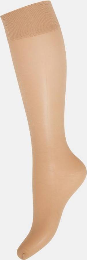 Decoy Silk Look (15 Den) Sand 2-Pack Knee High One Size Apparel & Accessories Clothing Underwear Socks Beautycos