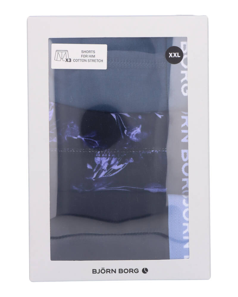 Björn Borg Cotton Stretch Shorts 3-Pack Str Xxl 3 Stk Apparel & Accessories Clothing Underwear Socks Beautycos