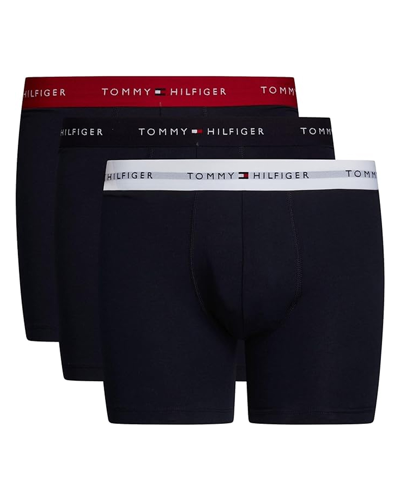 Tommy Hilfiger Signature Cotton Essentials Boxer Breif 3-Pack Str S 2 Stk Apparel & Accessories Clothing Underwear Socks Beautycos