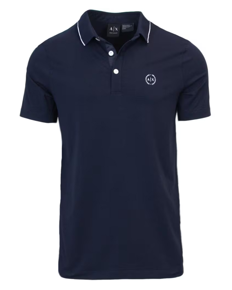 Armani Exchange Polo Navy Str XL Apparel & Accessories Clothing Shirts Tops Beautycos