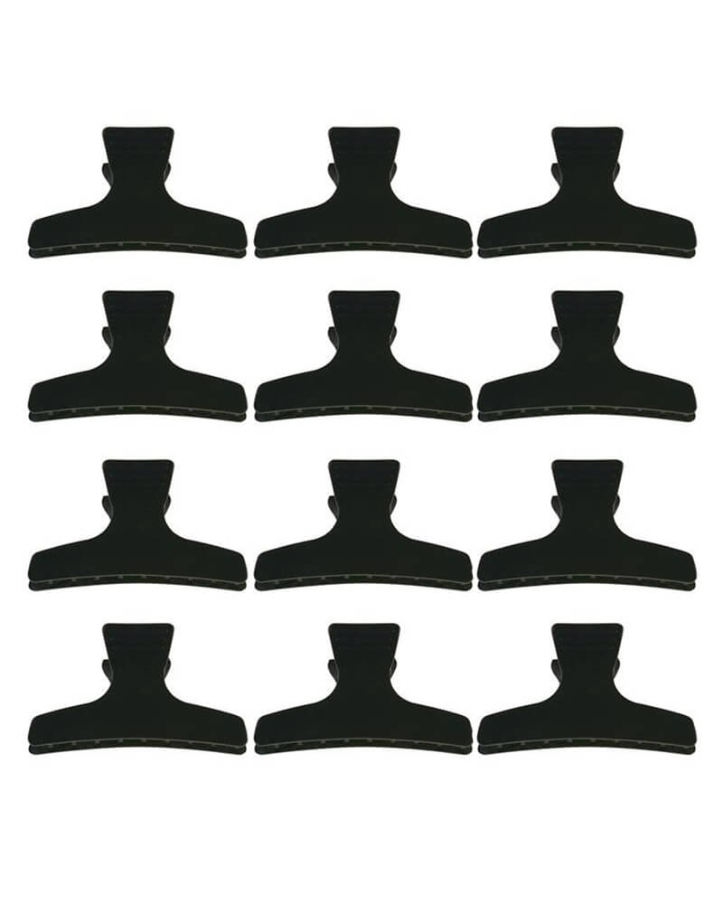 Sibel Croco Hårklemmer 8Cm - Ref P000476 12 Stk Apparel & Accessories Clothing Hair Pins Claws Clips Beautycos