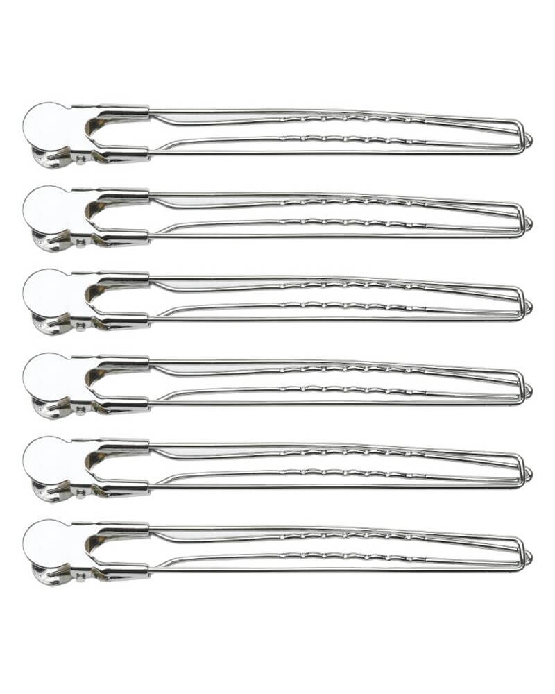 Sibel Sectioning Metal Hårklemmer 12Cm - Ref P003007 12 Stk Apparel & Accessories Clothing Hair Pins Claws Clips Beautycos