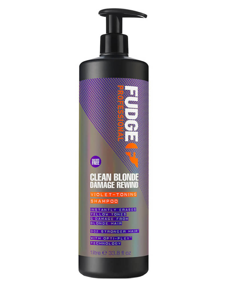 Fudge Clean Blonde Damage Rewind Violet-Toning Shampoo 1000 ML Health & Beauty Personal Care Hair Conditioner Beautycos