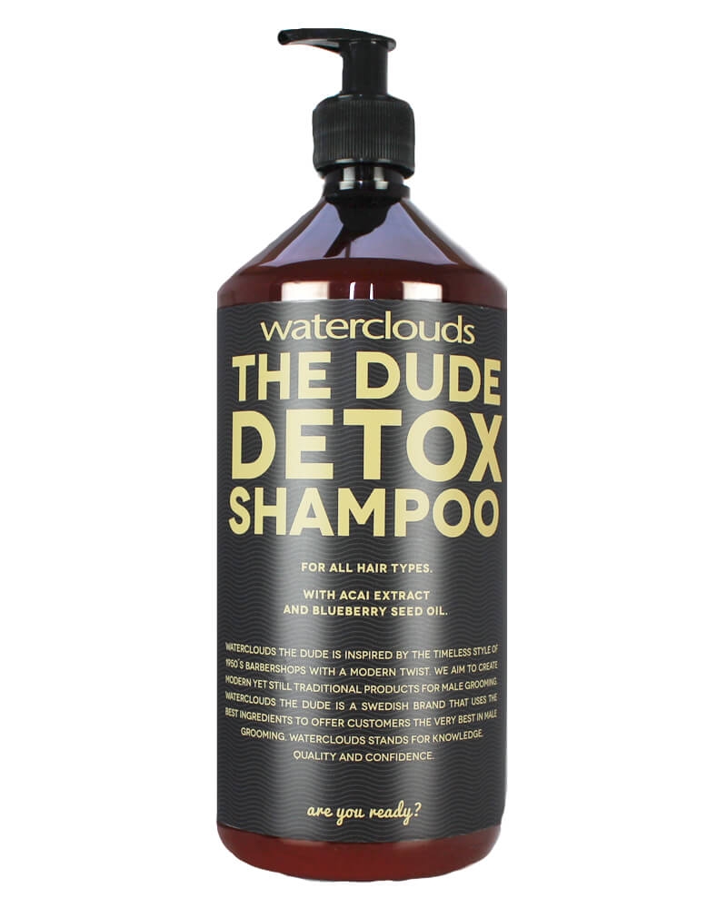 Waterclouds The Dude - Detox Shampoo 1000 ML Health & Beauty Personal Care Hair Conditioner Beautycos
