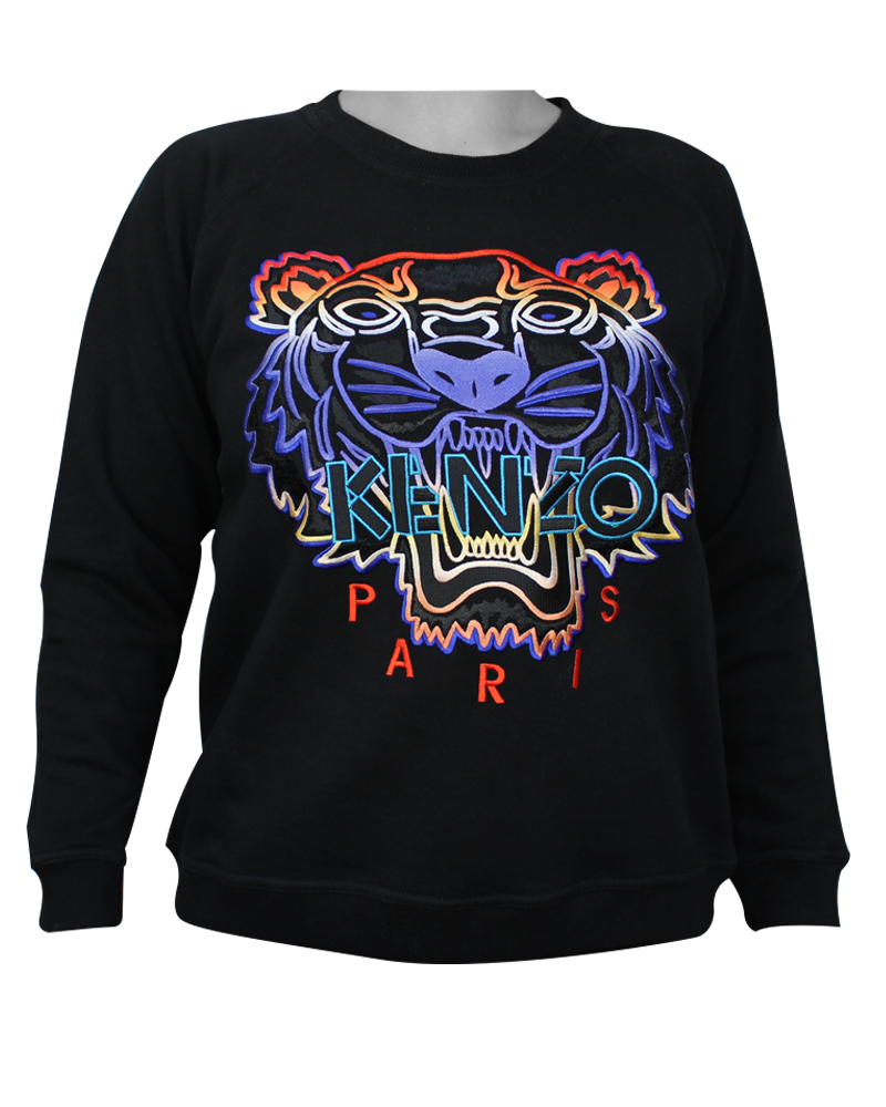Kenzo Tiger Womans Sweatshirt Gradient M Apparel & Accessories Clothing Shirts Tops Beautycos