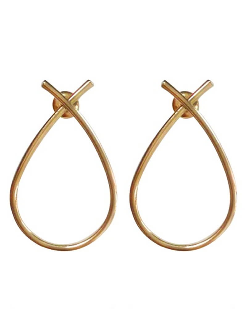 Everneed Alva Drops Guldfarvet (U) Apparel & Accessories Jewelry Beautycos