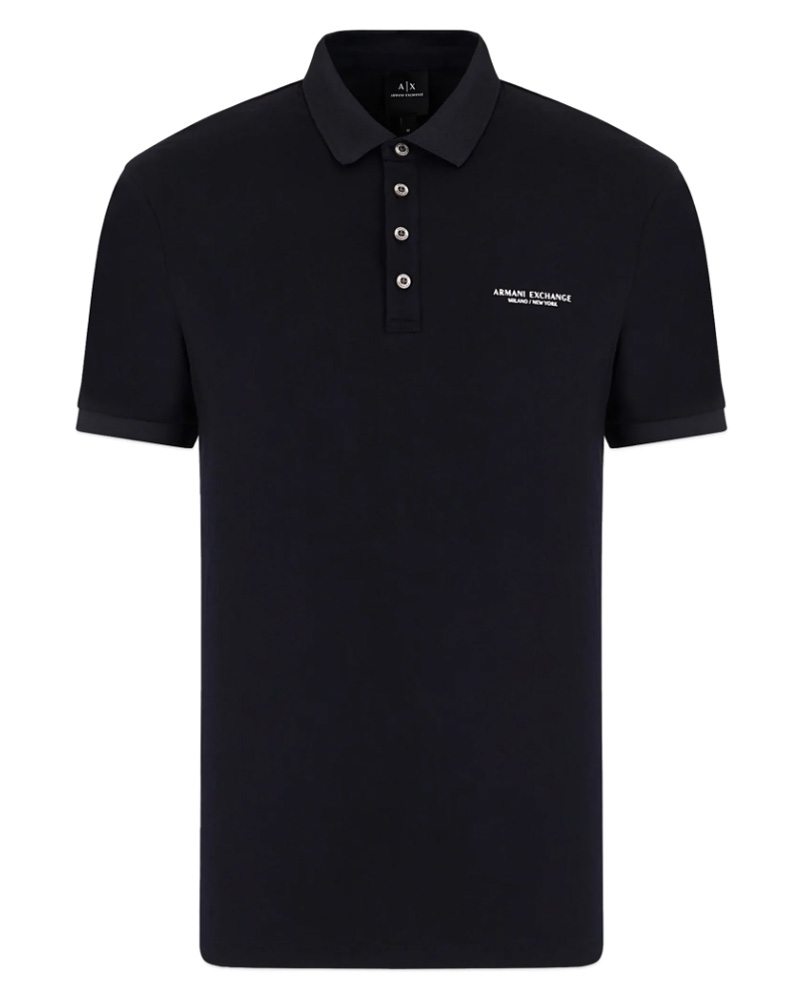 Armani Exchange Man Polo Shirt Sort L Apparel & Accessories Clothing Shirts Tops Beautycos