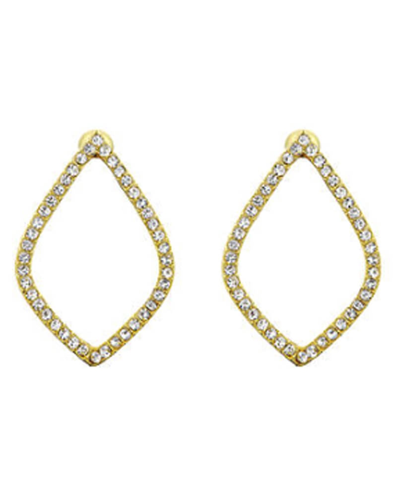 Everneed Holly Harlekin Guldfarvet M Hvide Sten (U) Apparel & Accessories Jewelry Beautycos