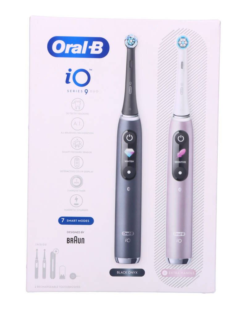 Oral‐B Io Series 9 Duo Black Rose Health & Beauty Personal Care Oral Toothbrushes Beautycos