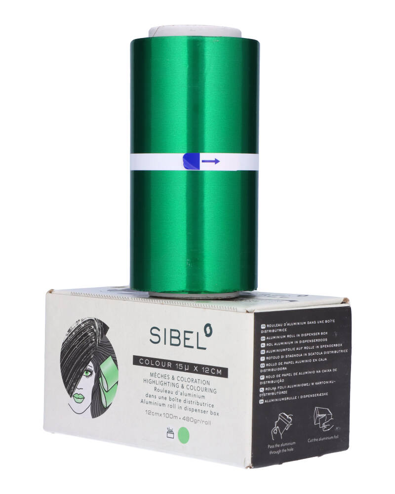 Sibel Aluminiumsrulle I Dispenseræske Ref P002956 Health & Beauty Personal Care Hair Coloring Accessories Beautycos