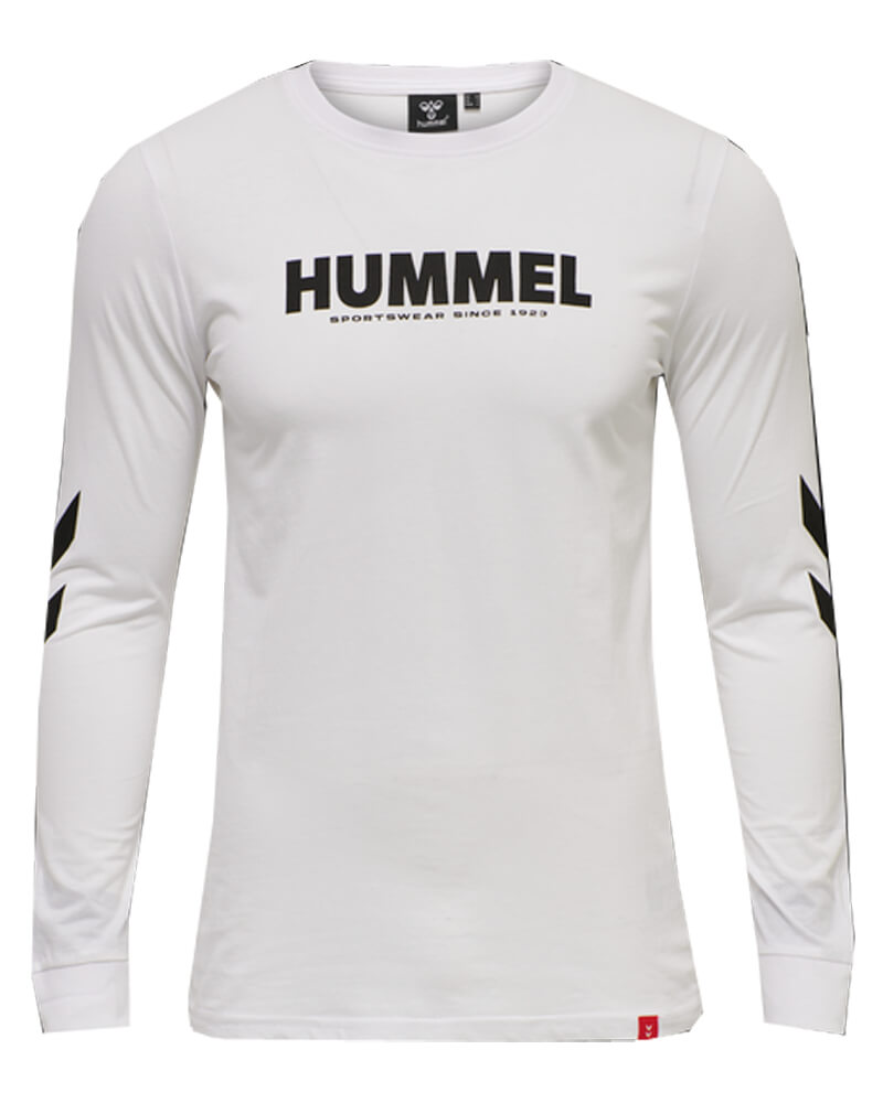 Hummel Hmllegacy L S T-Shirt White Str M Apparel & Accessories Clothing Shirts Tops Beautycos