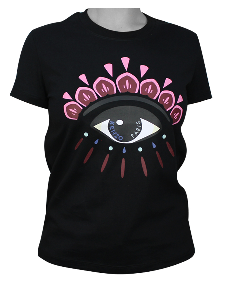 Kenzo Tiger Womans T-Shirt Eye XL Apparel & Accessories Clothing Shirts Tops Beautycos
