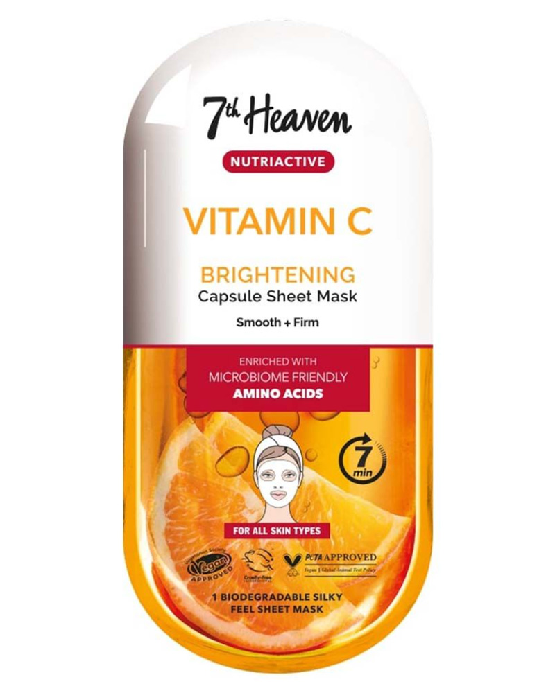 7Th Heaven Nutriactive Vitamin C Sheet Mask Health & Beauty Personal Care Cosmetics Skin Masks Peels Beautycos