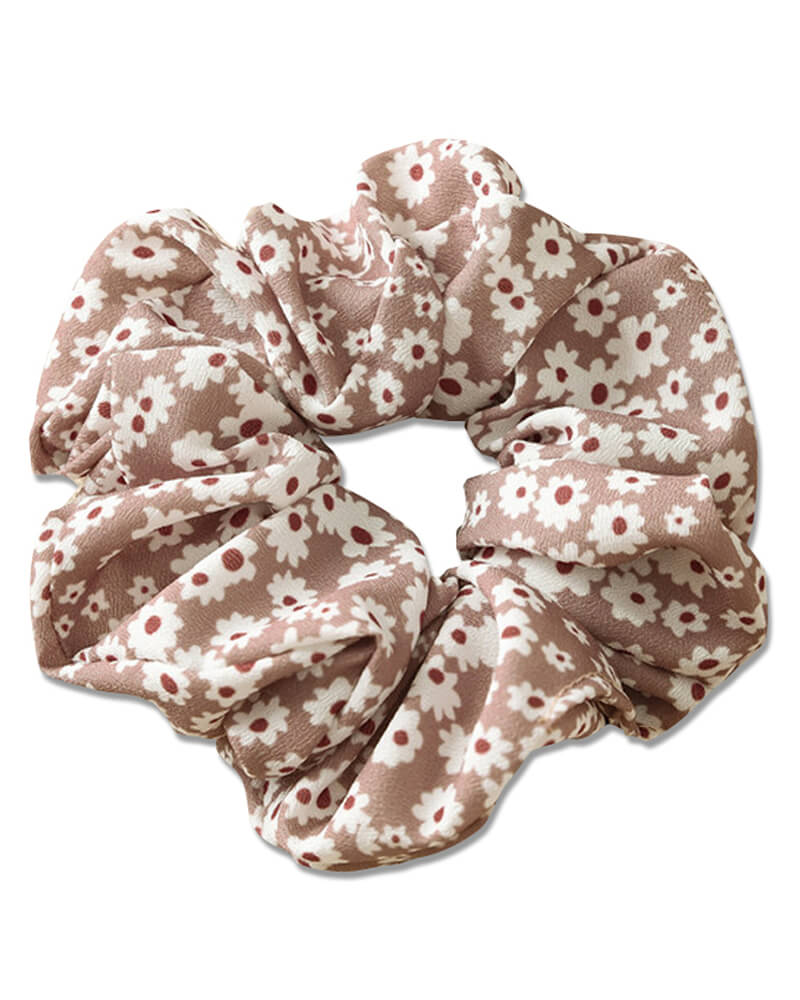 Everneed Summer Scrunchies Beige (U) Apparel & Accessories Clothing Hair Ponytail Holders Beautycos