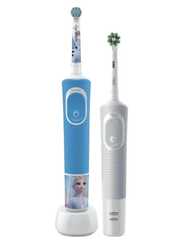 Oral-B Eltandbørste Kids Family Edition 2-Pack Frozen Health & Beauty Personal Care Oral Toothbrushes Beautycos